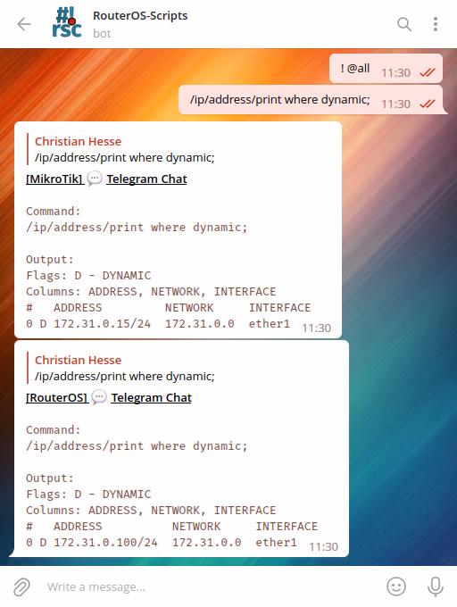 chat to all devices